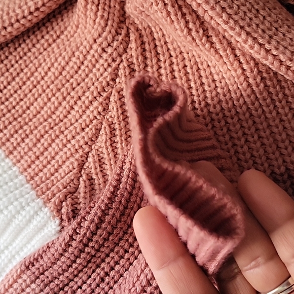 Fashion Nova Just A Little Twisted Sweater - Blush - Picture 7 of 8